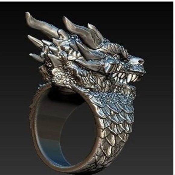 Accessories Trendy Mens Dragon Head Ring Poshmark
